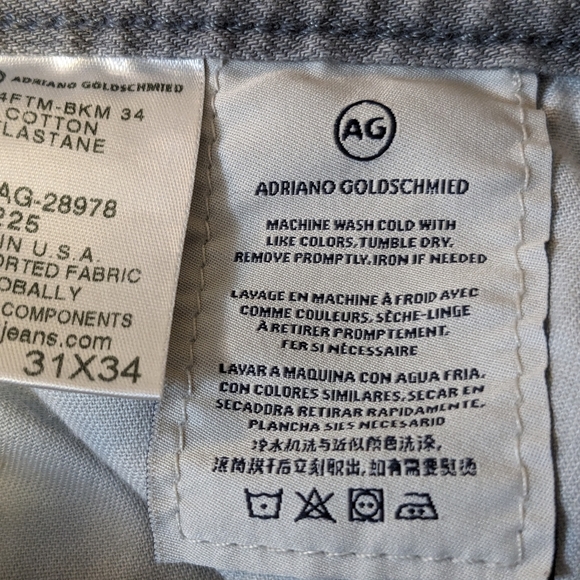 AG Adriano Goldschied - The Graduate - Tailored Leg Gray Pant- 31x34 MADE IN USA - Picture 13 of 16